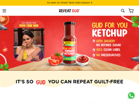REPEAT GUD website screenshot