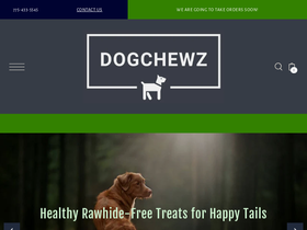 dogchews.com homepage screenshot
