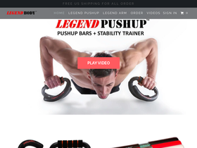 legendbody.com homepage screenshot