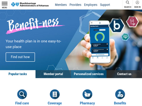 'blueadvantagearkansas.com' screenshot