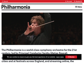 'philharmonia.co.uk' screenshot