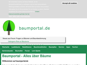 'baumportal.de' screenshot