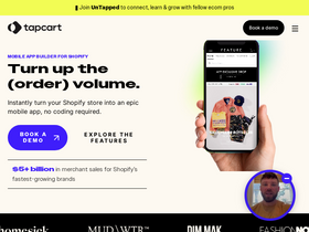 'tapcart.com' screenshot