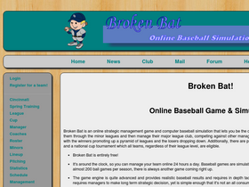 'brokenbat.org' screenshot