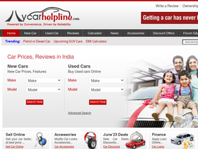'mycarhelpline.com' screenshot