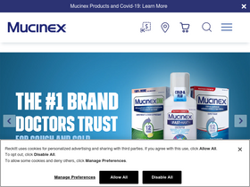 'mucinex.com' screenshot