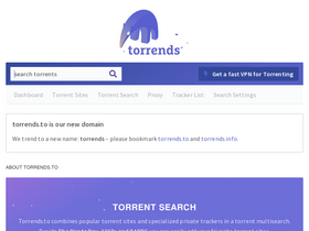 'torrends.to' screenshot