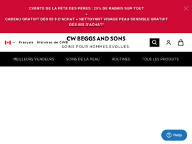 Cwbeggs homepage screenshot