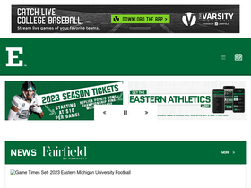 'emueagles.com' screenshot