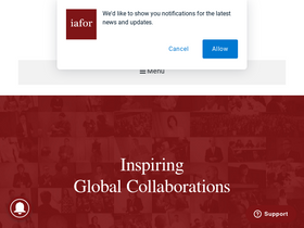 'iafor.org' screenshot