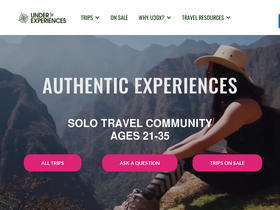 'under30experiences.com' screenshot