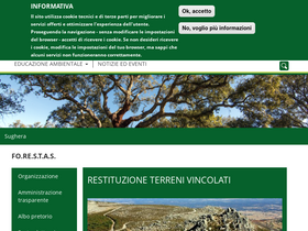 'sardegnaforeste.it' screenshot