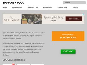 'spdflashtool.com' screenshot