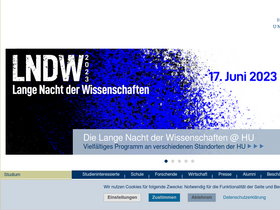 'hu-berlin.de' screenshot