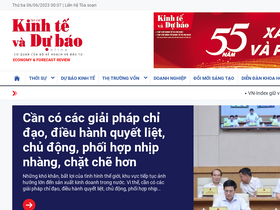 'kinhtevadubao.vn' screenshot