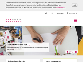 'uni-kassel.de' screenshot