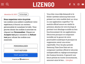 'lizengo.fr' screenshot