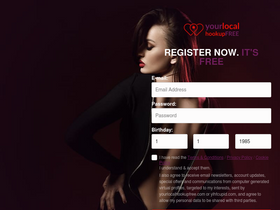 'yourlocalhookupfree.com' screenshot
