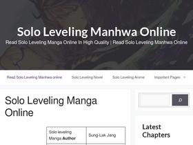 'sololeveling-manhwa.online' screenshot