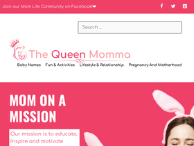 'thequeenmomma.com' screenshot