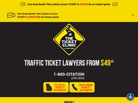 'theticketclinic.com' screenshot