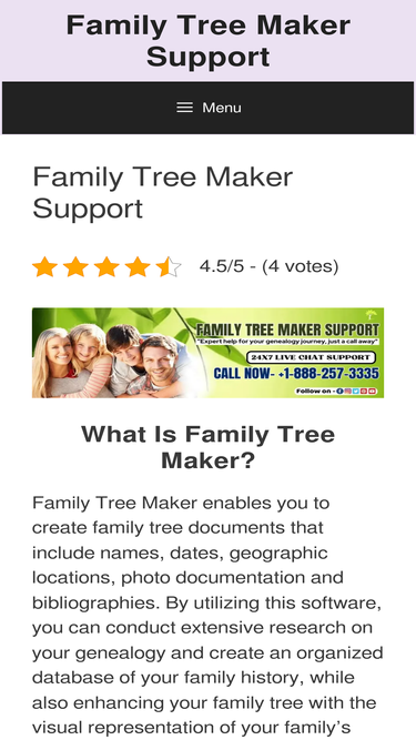 familytreemakersupport.com