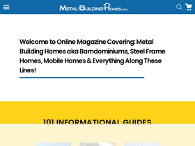 'metal-building-homes.com' screenshot