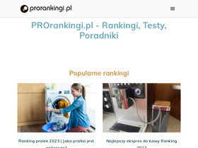 'prorankingi.pl' screenshot
