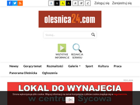'olesnica24.com' screenshot