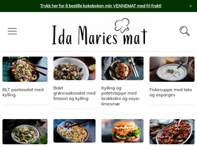 'idamariesmat.no' screenshot