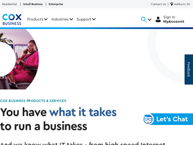 'coxbusiness.com' screenshot