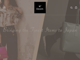 ndecem.jp homepage screenshot