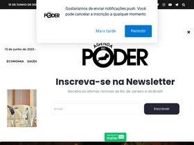 'agendadopoder.com.br' screenshot