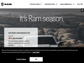 'e-shop.ramtrucks.com' screenshot
