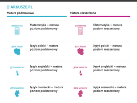 'arkusze.pl' screenshot