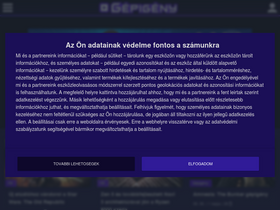 'gepigeny.hu' screenshot