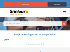 'sneleuro.nl' screenshot