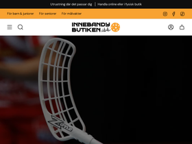 Innebandybutiken homepage screenshot
