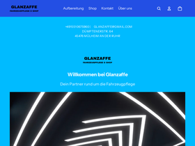 glanzaffe.de homepage screenshot