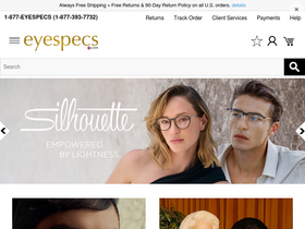 'eyespecs.com' screenshot