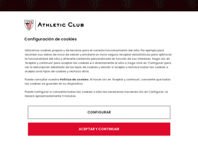 'athletic-club.eus' screenshot