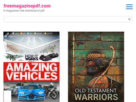 'freemagazinepdf.com' screenshot
