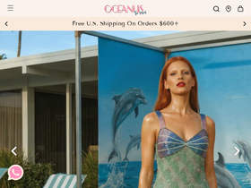 Oceanusthelabel website screenshot