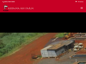 'kodamakoifarm.com' screenshot