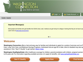 'washingtonconnection.org' screenshot