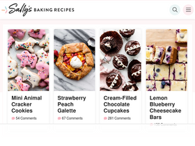 'sallysbakingaddiction.com' screenshot