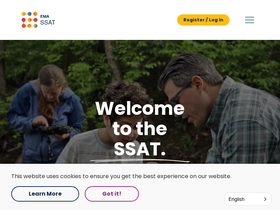 'ssat.org' screenshot