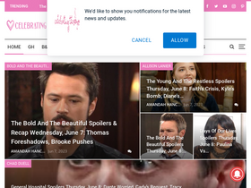 'celebratingthesoaps.com' screenshot