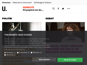 'uniavisen.dk' screenshot