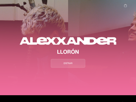 alexxandermusica.com homepage screenshot
